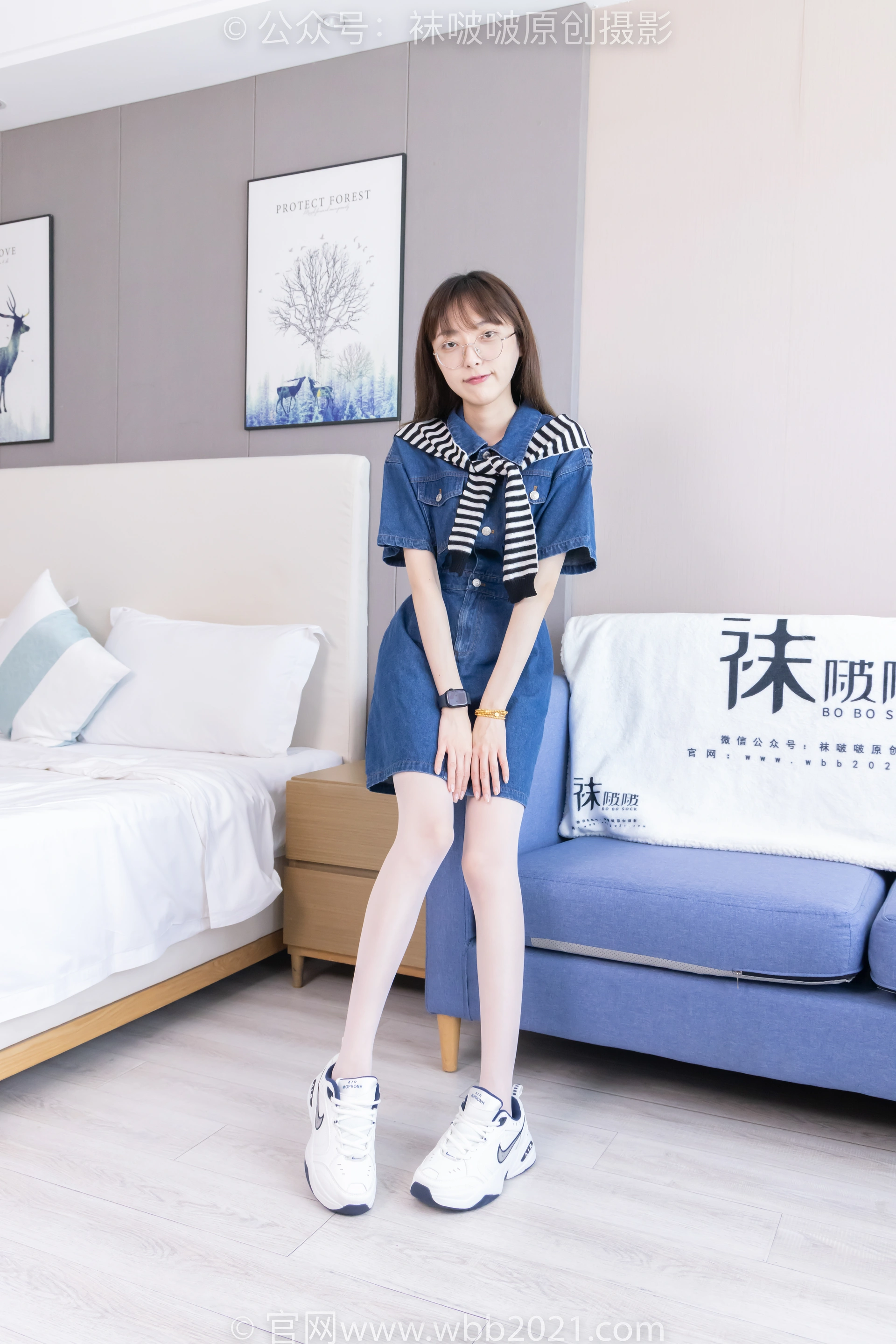 [BoBoSocks袜啵啵] NO.435 稚予-板鞋、运动鞋、白丝、肉丝（脚尖加固款）（花絮版） 3